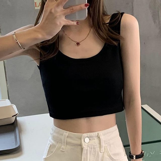 나시티 크롭 베이직