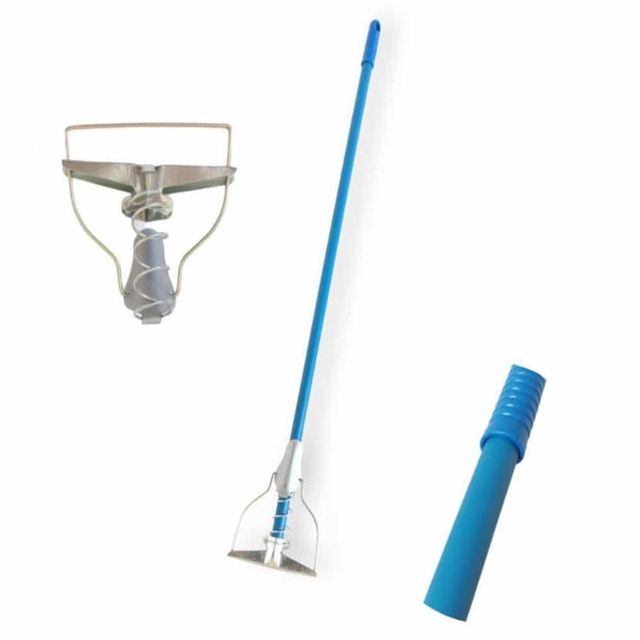스프링 철코팅봉 120cm 마포대 대형밀대 마대자루