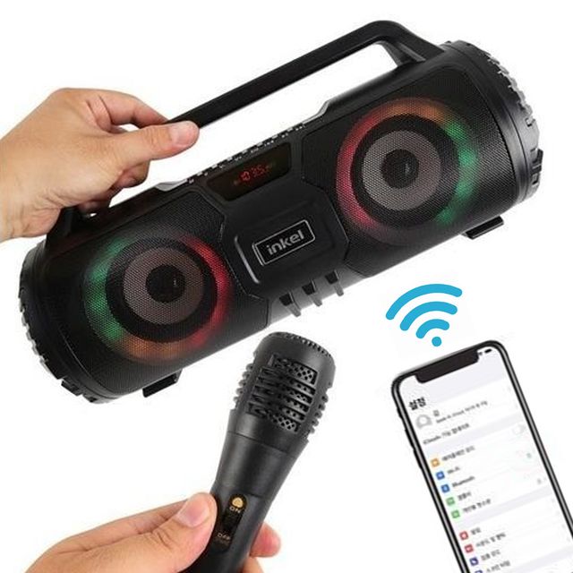 B인켈WDWS01 휴대용 레트로 블루투스 스피커 MP3