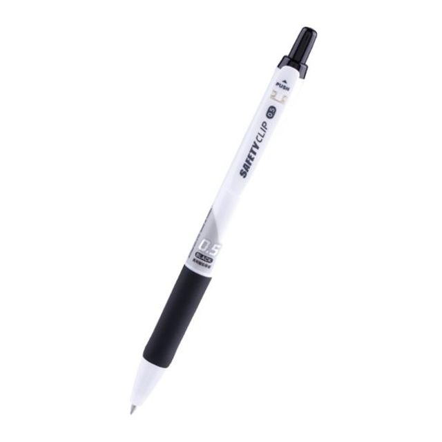 마이펜 세이프티클립 볼펜 흑색 0.5mm 1EA