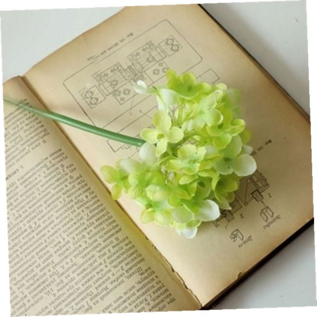 조화꽃 꽃보라 수국 조화(그린) 인조꽃 장식