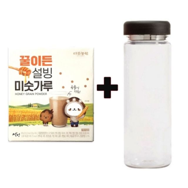 다농원 꿀이든 설빙 미숫가루 30T + 워터보틀 세트