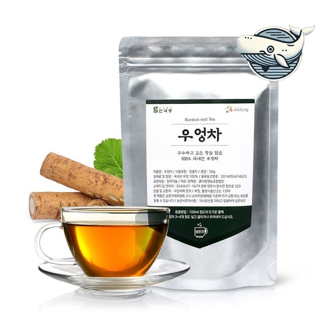 자연 추출 우엉차 50g 미네랄 풍부한 건강차