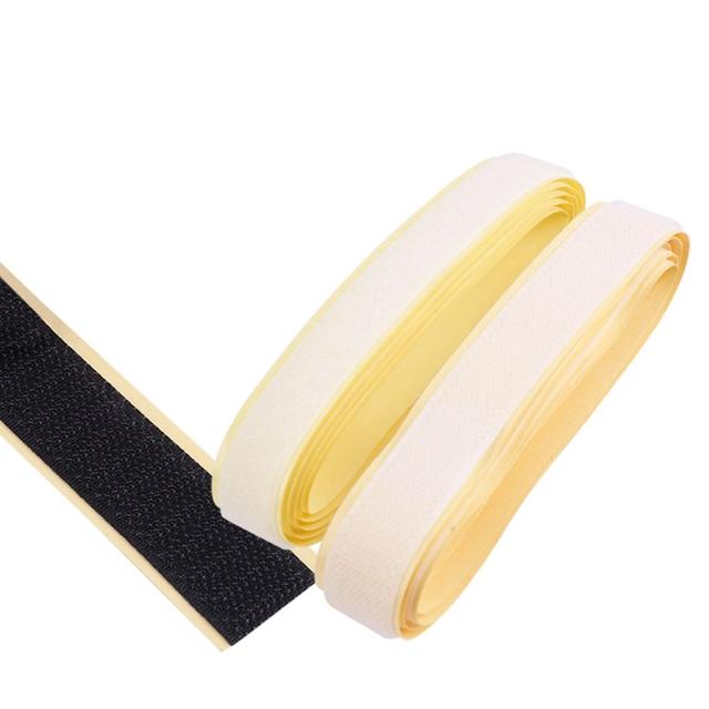 후크 찍찍이 테이프 Black White-각20mmx1.5M LV0490