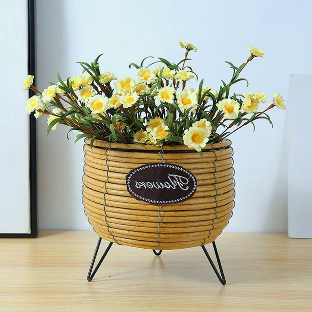 힐링하우스 스탠드 화분바구니 꽃꽂이 미니 화분커버