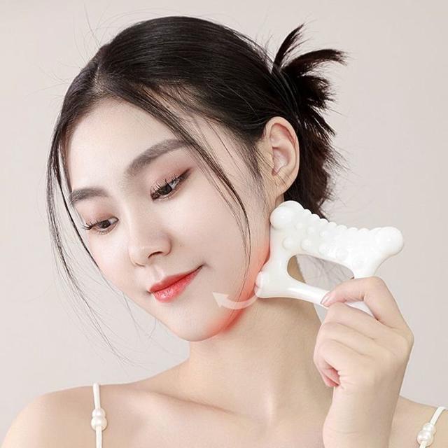 잔솔 세라믹 괄사 마사지기 얼굴바디 림프순환 마사지
