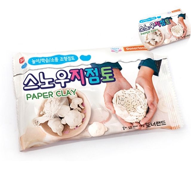 만들기재료 만들기키트 스노우지점토 200g