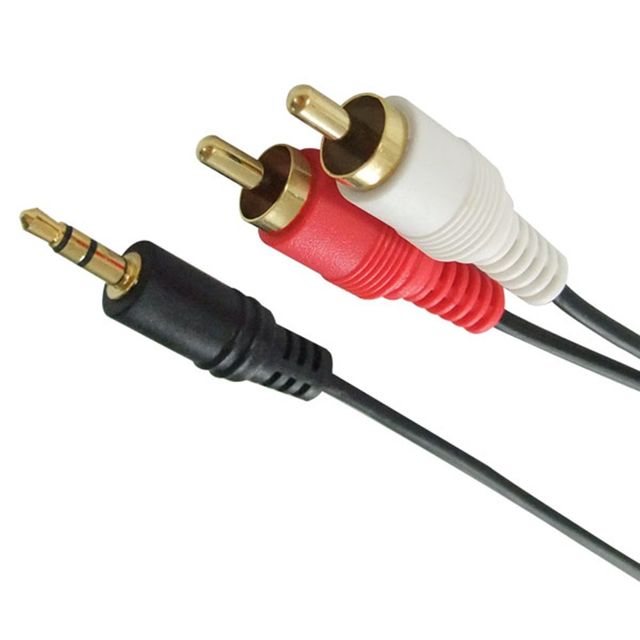 AUX 스테레오 3.5mm to 2RCA 케이블 5M