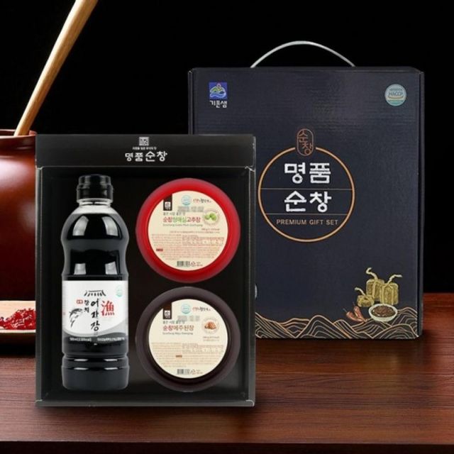 순창 명품 고추장 된장 어간장 3종 세트 추석 명절 선물세트