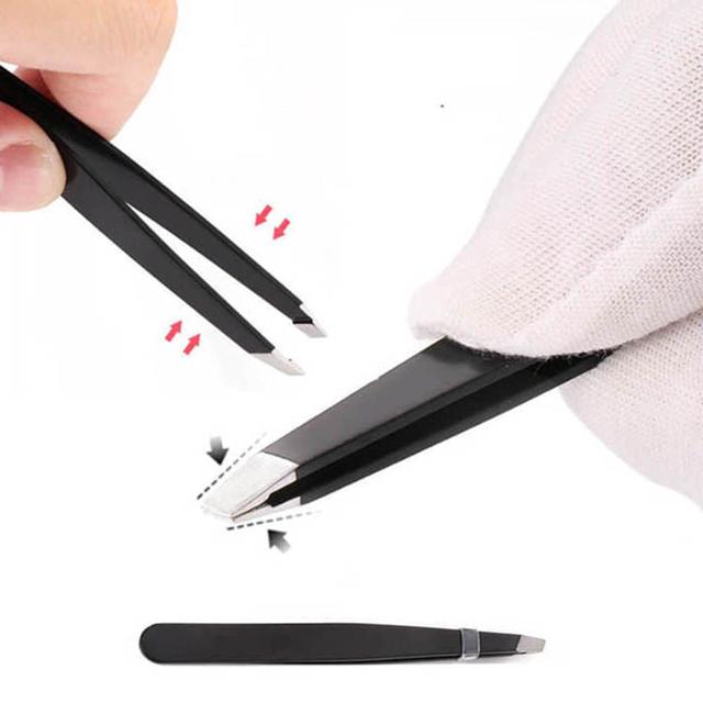 여성 눈썹 속눈썹 인그로우 흰머리 스테인리스 족집게