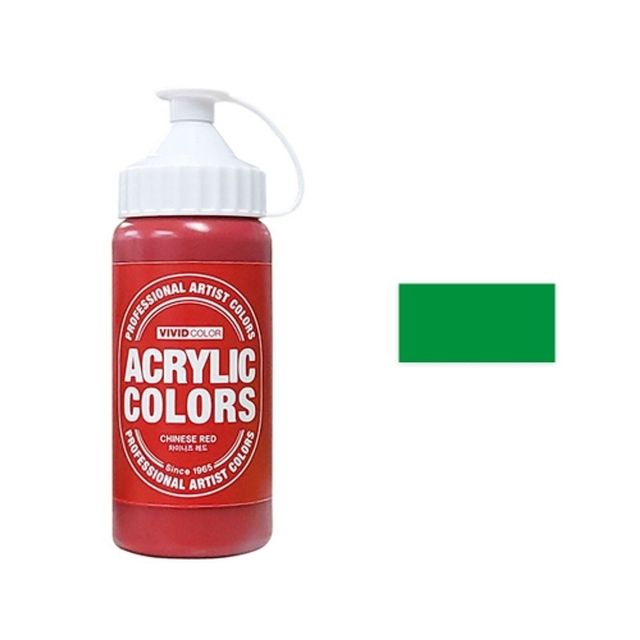 아크릴물감 200ml 녹색 1개