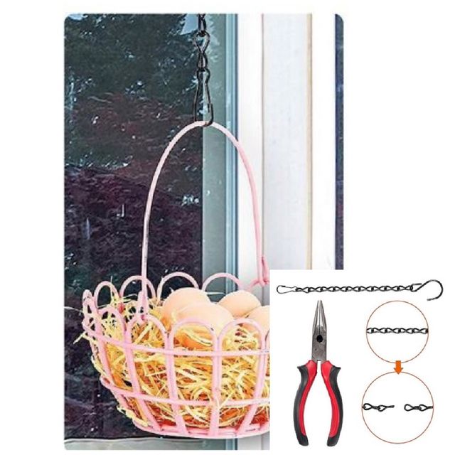 행잉화분용 싱글 체인 화분걸이 58cm 블랙 벽걸이행거 화분벽걸이 화분행거 벽행거