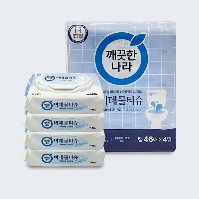 닥터비데 물티슈 오리지널 비데 전용 46매 4입