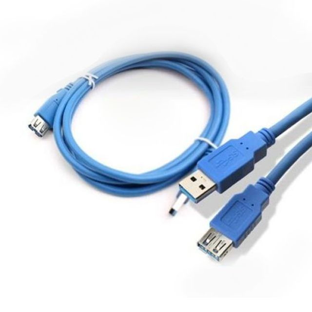 USB 3.0 연장 케이블 데이터 전송 케이블 청색 1.8M