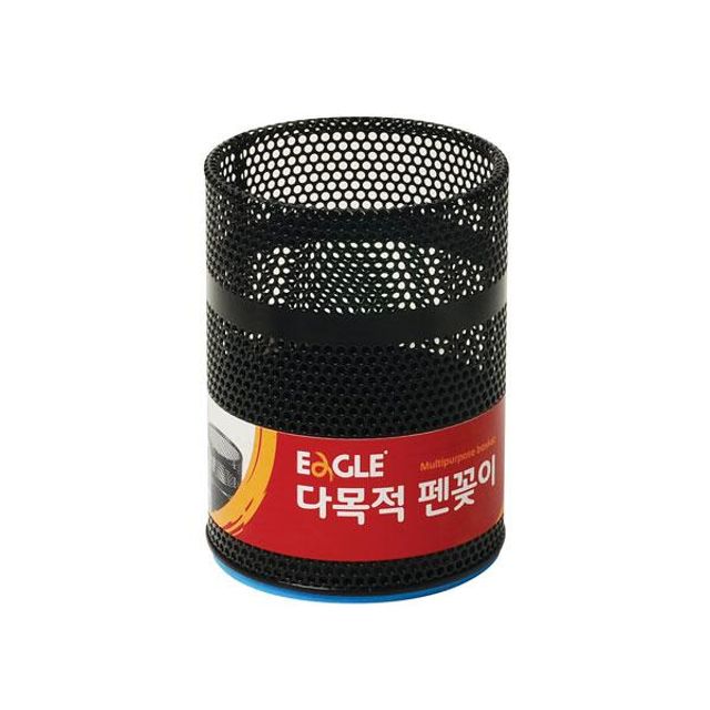 이글 펜꽂이 망사 대형 흑색 사무용 연필꽂이 책상정리