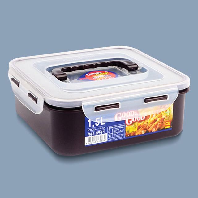굿앤굿 핸디락 김치통 1.5L 밀폐용기 반찬통 김장용기