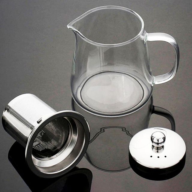 내열유리 차포트 550ml 304 티포트 스텐 거름망