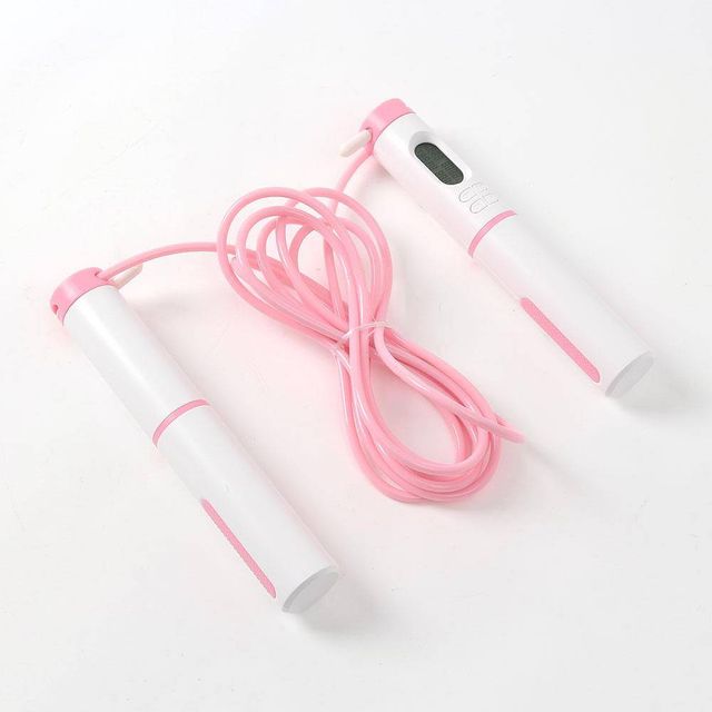 TBZ 스마트 운동량 측정 자동 카운트 핑크 줄넘기 S-1