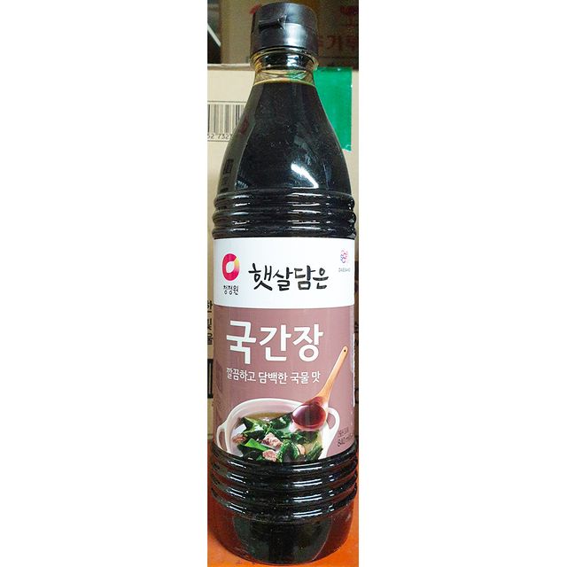 대상 국간장 햇살담은 840g X6 말통 세트 - 샘표 청소솔 포함