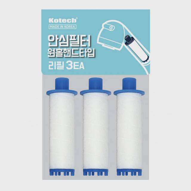 코텍 국산안심필터 원홀핸드타입 리필3EA W-7485 -O