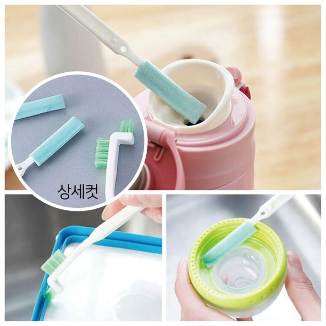 오일병 좁은병 젖병 세척솔 젖꼭지 솔 만능 틈새 브러