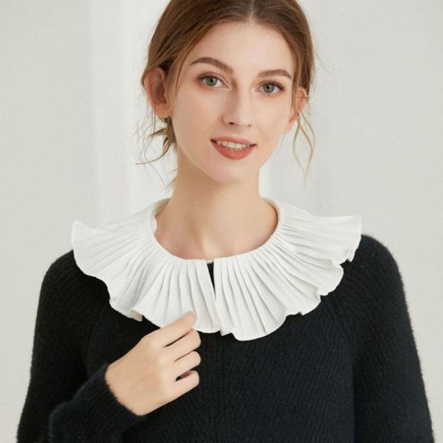쉬폰 레이어드 가짜카라 넥카라 이너셔츠 목만있는 블라우스 카라티셔츠