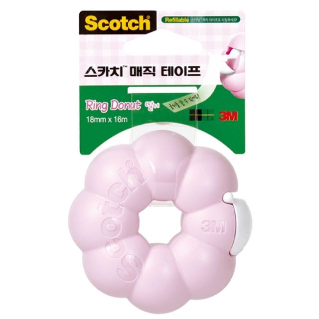 3M)스카치 매직테이프(링도넛/딸기)-박스(24개입)