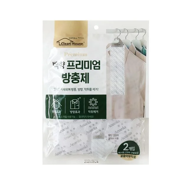 백향 프리미엄 방충제 줄줄이부직포 2매입