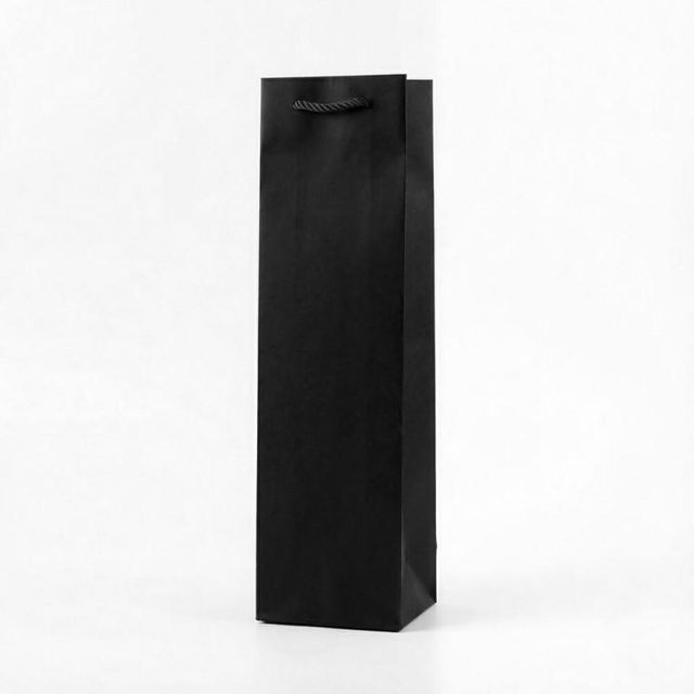 와인 쇼핑백 무지 주류 가방 블랙 형 종이 위스키백 포장