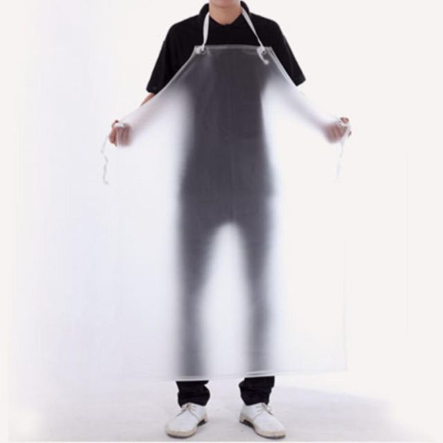 총장110cm PVC 반투명 방수 앞치마 작업용 주방 식당 업소용 위생 앞치마 청소 세차
