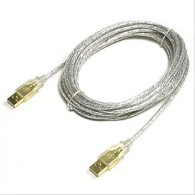 USB 케이블 M M 고급형 AA형 USB-A to USB-A 5M 투명