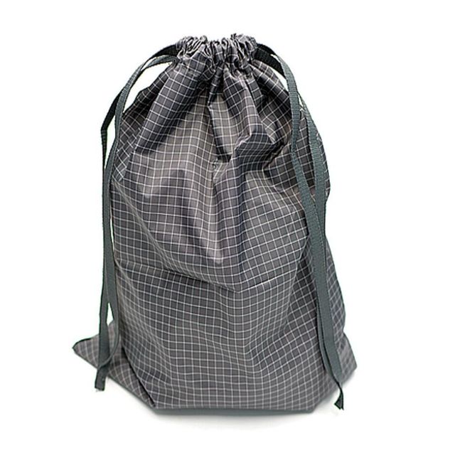 방 체크 패턴 블랙 30x40cm 신발보조가방 실내화보조가방 유치원가방제작