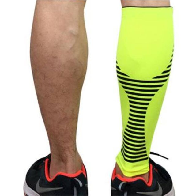 TBZ 스판덱스 소재 종아리 보호대 네온 1p-XL 관절보호대