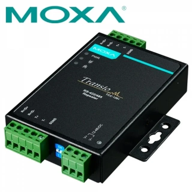 MOXA RS422 to RS485 아이솔레이션 컨버터/리피터 TCC-120I