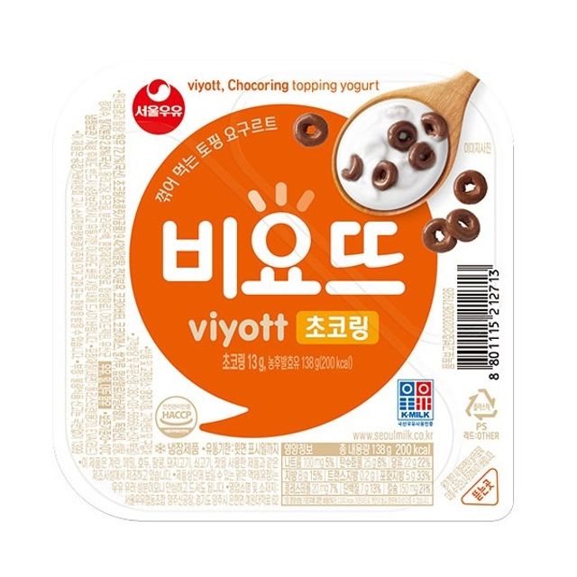 서울우유 비요뜨 초코링 138g x12입