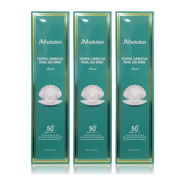 제이엠솔루션 청광 마린 진주 선스프레이 펄 180ml, 여름 선크림