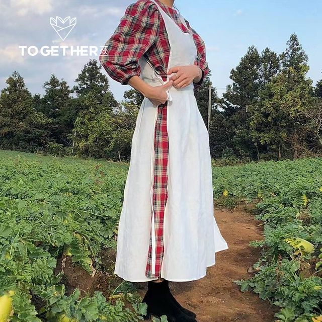 메르올린 화이트 소프트 순면 예쁜 앞치마 작업 카페 바리스타 미용실 어린이집 주방 에이프런 빅사이즈