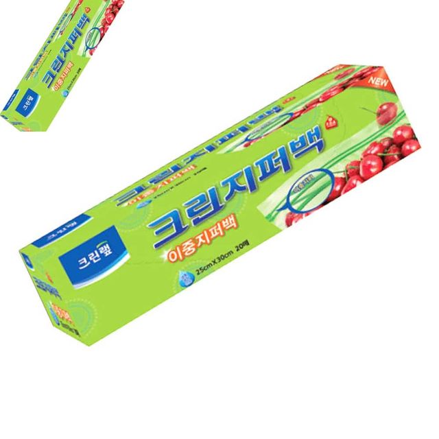 크린지퍼백 이중지퍼 대 25x30x20매 대형지퍼백 음식지퍼백 포장용품 포장파우치