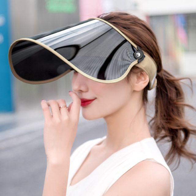썸머스타 자외선차단 썬캡 아이보리 여름모자 돌돌이