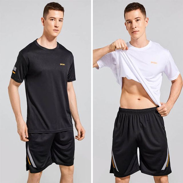 스포츠 여름 헬스복 트레이닝세트 남성 여성 공용