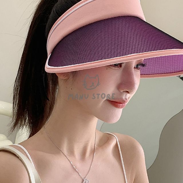 걷기운동모자 테니스모자 썬캡 핑크