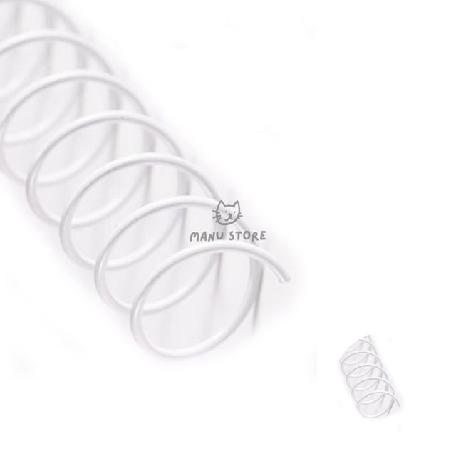 스프링제본 스틸코일링 제본용 3대1 스틸 코일링 30mm 2Kg 흰색