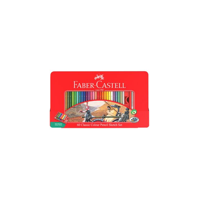 파버카스텔 일반색연필 틴 60색 세트 115893
