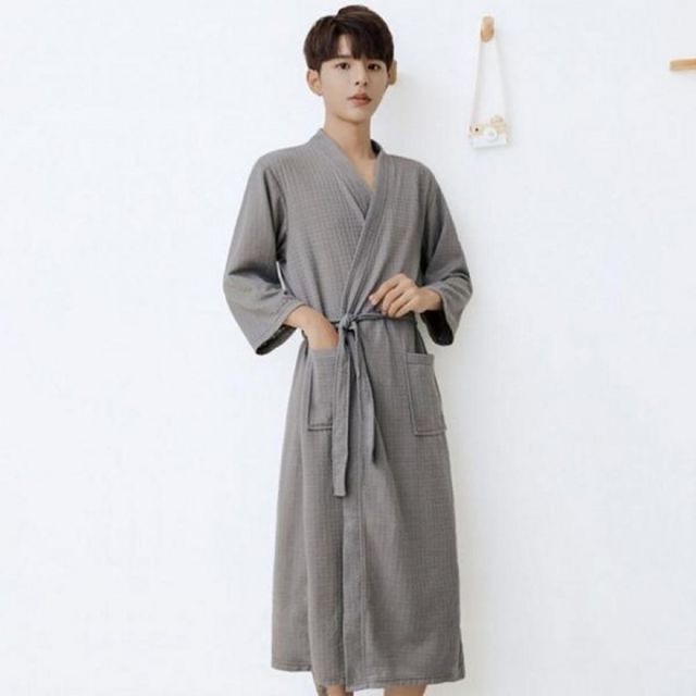 샤워가운 목욕가운 홈웨어 그레이 네이비 욕실용품