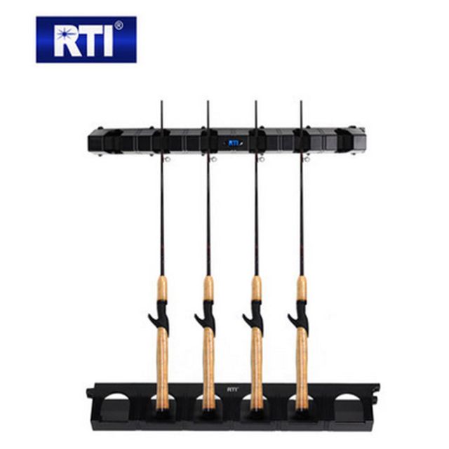 RTI 블랙 로드랙 월스탠드 낚시대 로드거치대