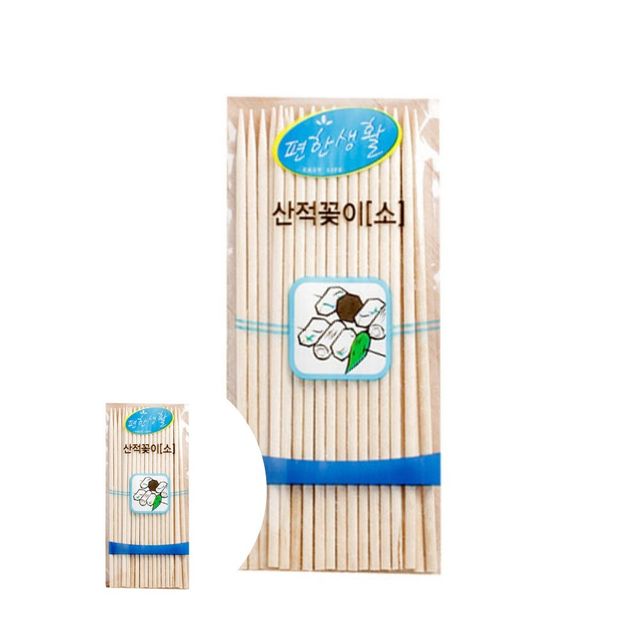 산적꽂이소 30P 일회용꽂이 나무스틱