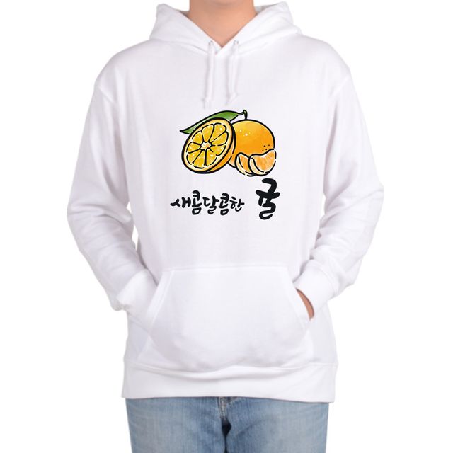 사과 석류 딸기 망고 파인애플 감 한라봉 그림 후드티