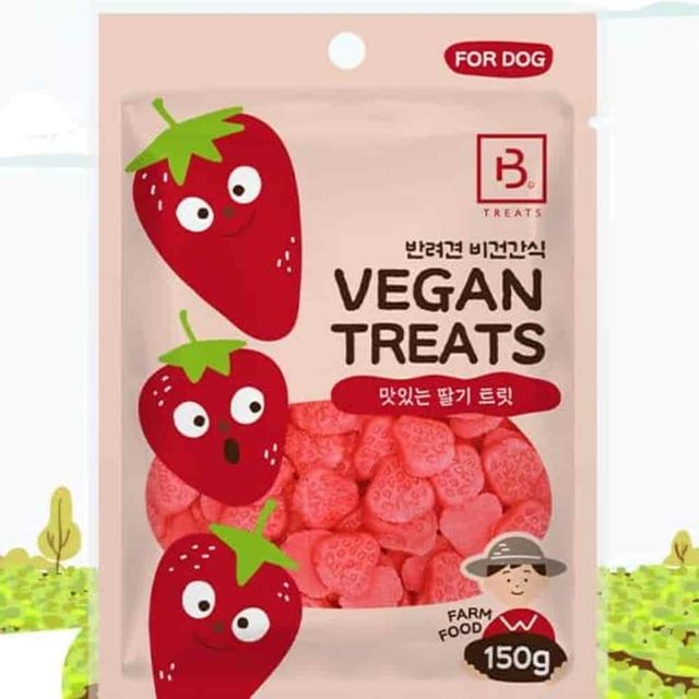 비건간식 딸기 150g 소형견간식 애견간식 훈련용간식 애완동물영양간식