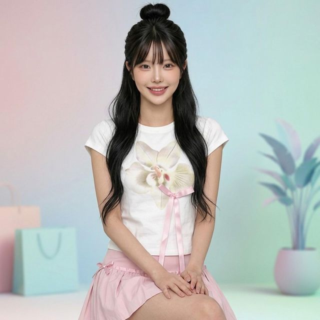에이미리리꽃염 반팔 슬림핏 여름 키치룩 남자맨투맨 여성 꾸안꾸 캐릭터 동물 나시 카툰프린트 티숙 흐티