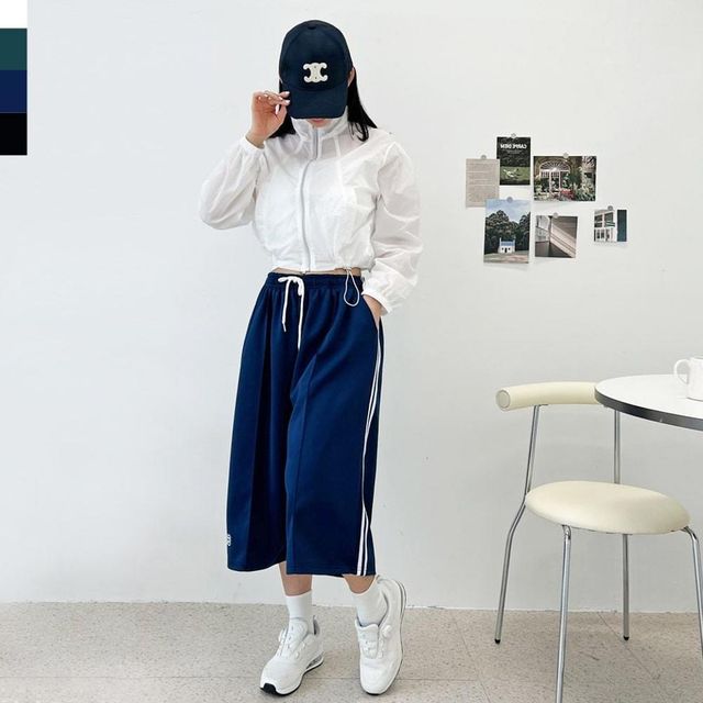 7부 8부 루즈핏 운동복 버뮤다 밴딩바지